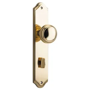 Paddington Knob Shouldered Backplate Polished Brass by Iver, a Door Hardware for sale on Style Sourcebook