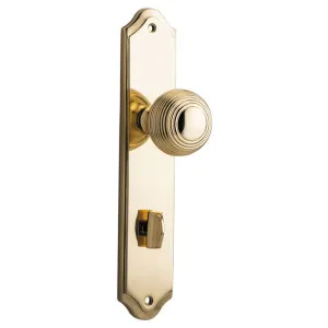 Guildford Knob Shouldered Backplate Polished Brass by Iver, a Door Hardware for sale on Style Sourcebook