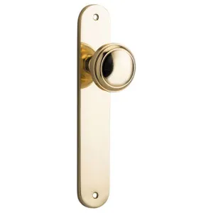 Paddington Knob Oval Backplate Polished Brass by Iver, a Door Hardware for sale on Style Sourcebook