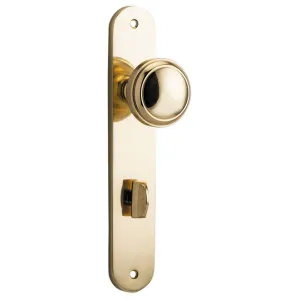 Paddington Knob Oval Backplate Polished Brass by Iver, a Door Hardware for sale on Style Sourcebook