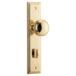 Paddington Knob Stepped Backplate Polished Brass by Iver, a Door Hardware for sale on Style Sourcebook