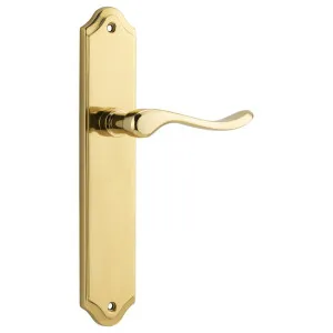 Stirling Lever Shouldered Backplate Polished Brass by Iver, a Door Hardware for sale on Style Sourcebook