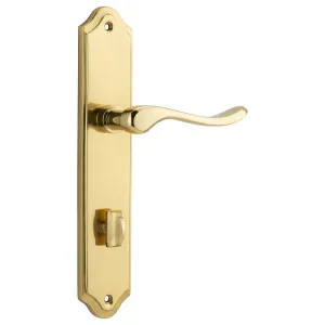 Stirling Lever Shouldered Backplate Polished Brass by Iver, a Door Hardware for sale on Style Sourcebook