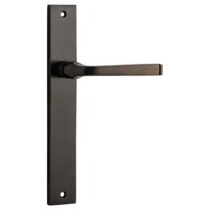 Annecy Lever Rectangular Backplate Signature Brass by Iver, a Door Hardware for sale on Style Sourcebook
