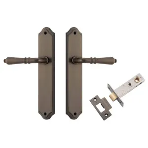 Sarlat Lever Shouldered Backplate Passage Kit Signature Brass by Iver, a Door Hardware for sale on Style Sourcebook