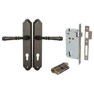 Verona Lever Shouldered Backplate Entrance Kit w High Security Lock Signature Brass by Iver, a Door Hardware for sale on Style Sourcebook
