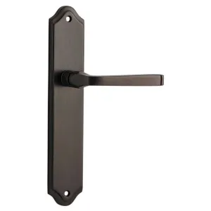 Annecy Lever Shouldered Backplate Signature Brass by Iver, a Door Hardware for sale on Style Sourcebook