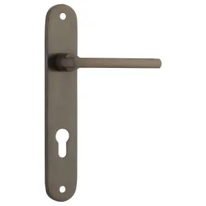 Baltimore Oval Euro Lever Set, Signature Brass by Iver, a Door Hardware for sale on Style Sourcebook