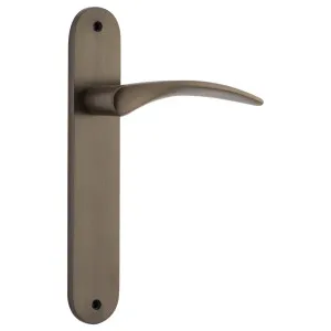 Oxford Door Lever Oval Latch Set, Signature Brass by Iver, a Door Hardware for sale on Style Sourcebook