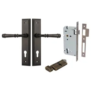 Verona Lever Stepped Backplate Entrance Kit w High Security Lock Signature Brass by Iver, a Door Hardware for sale on Style Sourcebook
