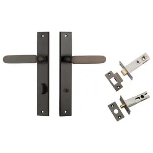 Bronte Lever Rectangular Backplate Privacy Kit w Privacy Turn Signature Brass by Iver, a Door Hardware for sale on Style Sourcebook