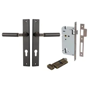 Berlin Lever Rectangular Backplate Entrance Kit w High Security Lock Signature Brass by Iver, a Door Hardware for sale on Style Sourcebook