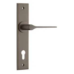 Como Lever Signature Brass Chamfered Backplate by Iver, a Door Hardware for sale on Style Sourcebook