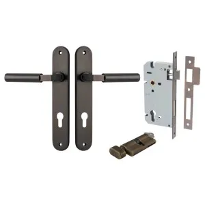 Berlin Lever Oval Backplate Entrance Kit w High Security Lock Signature Brass by Iver, a Door Hardware for sale on Style Sourcebook