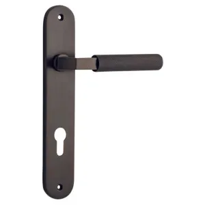 Brunswick Lever Signature Brass Oval Backplate by Iver, a Door Hardware for sale on Style Sourcebook