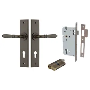 Sarlat Lever Chamfered Backplate Entrance Kit w High Security Lock Signature Brass by Iver, a Door Hardware for sale on Style Sourcebook