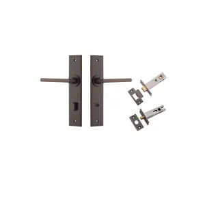 Baltimore Lever Chamfered Backplate Privacy Kit w Privacy Turn Signature Brass by Iver, a Door Hardware for sale on Style Sourcebook