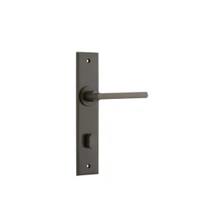 Baltimore Lever Signature Brass Chamfered Backplate by Iver, a Door Hardware for sale on Style Sourcebook