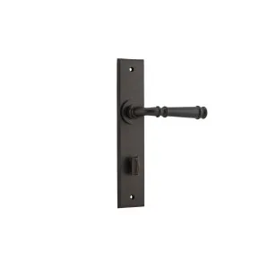 Verona Lever Signature Brass Chamfered Backplate by Iver, a Door Hardware for sale on Style Sourcebook