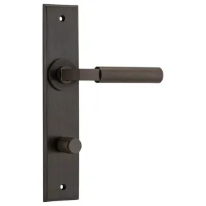 Berlin Lever Signature Brass Chamfered Backplate by Iver, a Door Hardware for sale on Style Sourcebook