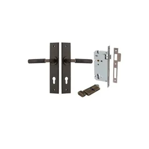 Brunswick Lever Chamfered Backplate Entrance Kit w High Security Lock Signature Brass by Iver, a Door Hardware for sale on Style Sourcebook