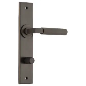 Brunswick Lever Signature Brass Chamfered Backplate by Iver, a Door Hardware for sale on Style Sourcebook