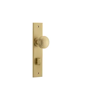 Paddington Knob Brushed Brass Chamfered Backplate by Iver, a Door Hardware for sale on Style Sourcebook