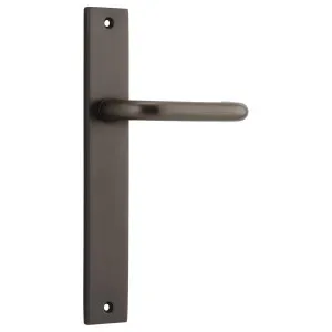 Oslo Lever Rectangular Backplate Signature Brass by Iver, a Door Hardware for sale on Style Sourcebook
