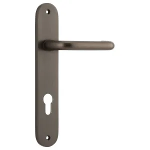 Oslo Lever Oval Backplate Signature Brass by Iver, a Door Hardware for sale on Style Sourcebook
