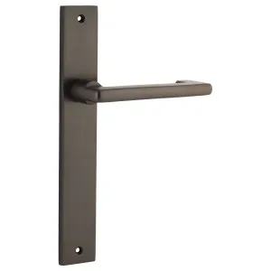 Baltimore Return Lever Rectangular Backplate Signature Brass by Iver, a Door Hardware for sale on Style Sourcebook
