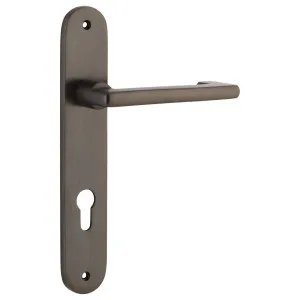 Baltimore Return Lever Oval Backplate Signature Brass by Iver, a Door Hardware for sale on Style Sourcebook