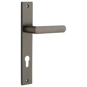 Osaka Lever Rectangular Backplate Signature Brass by Iver, a Door Hardware for sale on Style Sourcebook