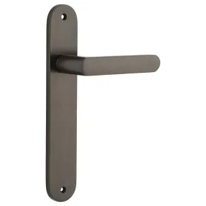 Osaka Lever Oval Backplate Signature Brass by Iver, a Door Hardware for sale on Style Sourcebook