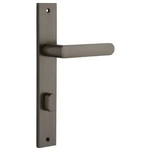 Osaka Lever Rectangular Backplate Signature Brass by Iver, a Door Hardware for sale on Style Sourcebook