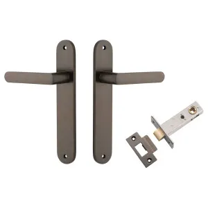 Osaka Lever Oval Backplate Passage Kit Signature Brass by Iver, a Door Hardware for sale on Style Sourcebook