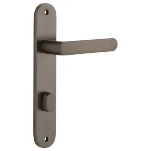 Osaka Lever Oval Backplate Signature Brass by Iver, a Door Hardware for sale on Style Sourcebook