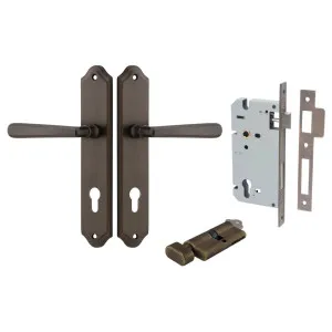 Copenhagen Lever Shouldered Backplate Entrance Kit w High Security Lock Signature Brass by Iver, a Door Hardware for sale on Style Sourcebook