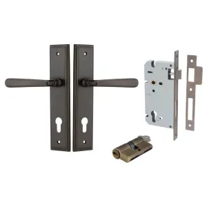 Copenhagen Lever Stepped Backplate Entrance Kit w High Security Lock Signature Brass by Iver, a Door Hardware for sale on Style Sourcebook