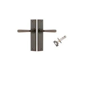 Copenhagen Lever Chamfered Backplate Passage Kit Signature Brass by Iver, a Door Hardware for sale on Style Sourcebook