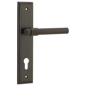 Helsinki Lever Stepped Backplate Signature Brass by Iver, a Door Hardware for sale on Style Sourcebook