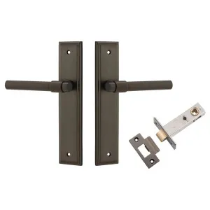 Helsinki Lever Stepped Backplate Passage Kit Signature Brass by Iver, a Door Hardware for sale on Style Sourcebook