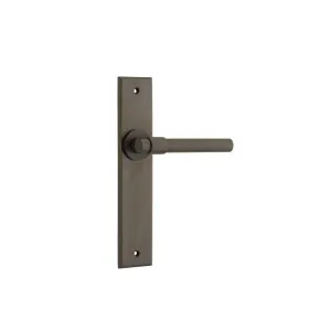 Helsinki Lever Signature Brass Chamfered Backplate by Iver, a Door Hardware for sale on Style Sourcebook