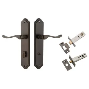 Stirling Lever Shouldered Backplate Privacy Kit w Privacy Turn Signature Brass by Iver, a Door Hardware for sale on Style Sourcebook
