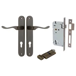 Stirling Lever Oval Backplate Entrance Kit w High Security Lock Signature Brass by Iver, a Door Hardware for sale on Style Sourcebook