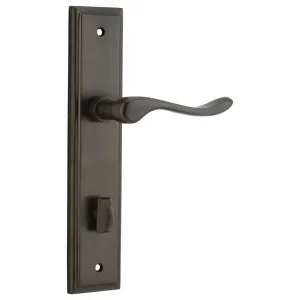 Stirling Lever Stepped Backplate Signature Brass by Iver, a Door Hardware for sale on Style Sourcebook