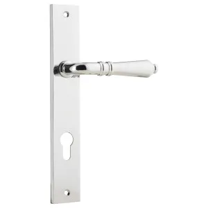 Sarlat Rectangular 85mm Euro Lever Set, Chrome by Iver, a Door Hardware for sale on Style Sourcebook