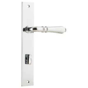 Sarlat Rectangular 85mm Privacy Lever Set, Chrome by Iver, a Door Hardware for sale on Style Sourcebook
