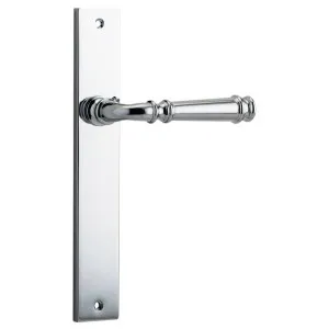 Verona Lever Rectangular Backplate Polished Chrome by Iver, a Door Hardware for sale on Style Sourcebook