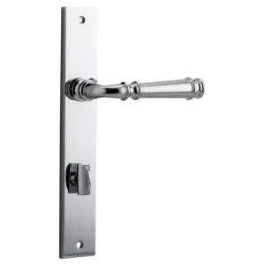 Verona Lever Rectangular Backplate Polished Chrome by Iver, a Door Hardware for sale on Style Sourcebook