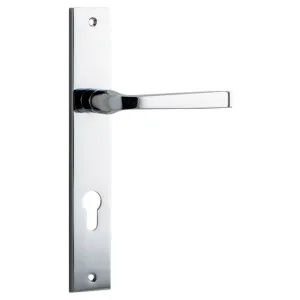 Annecy Lever Rectangular Backplate Polished Chrome by Iver, a Door Hardware for sale on Style Sourcebook
